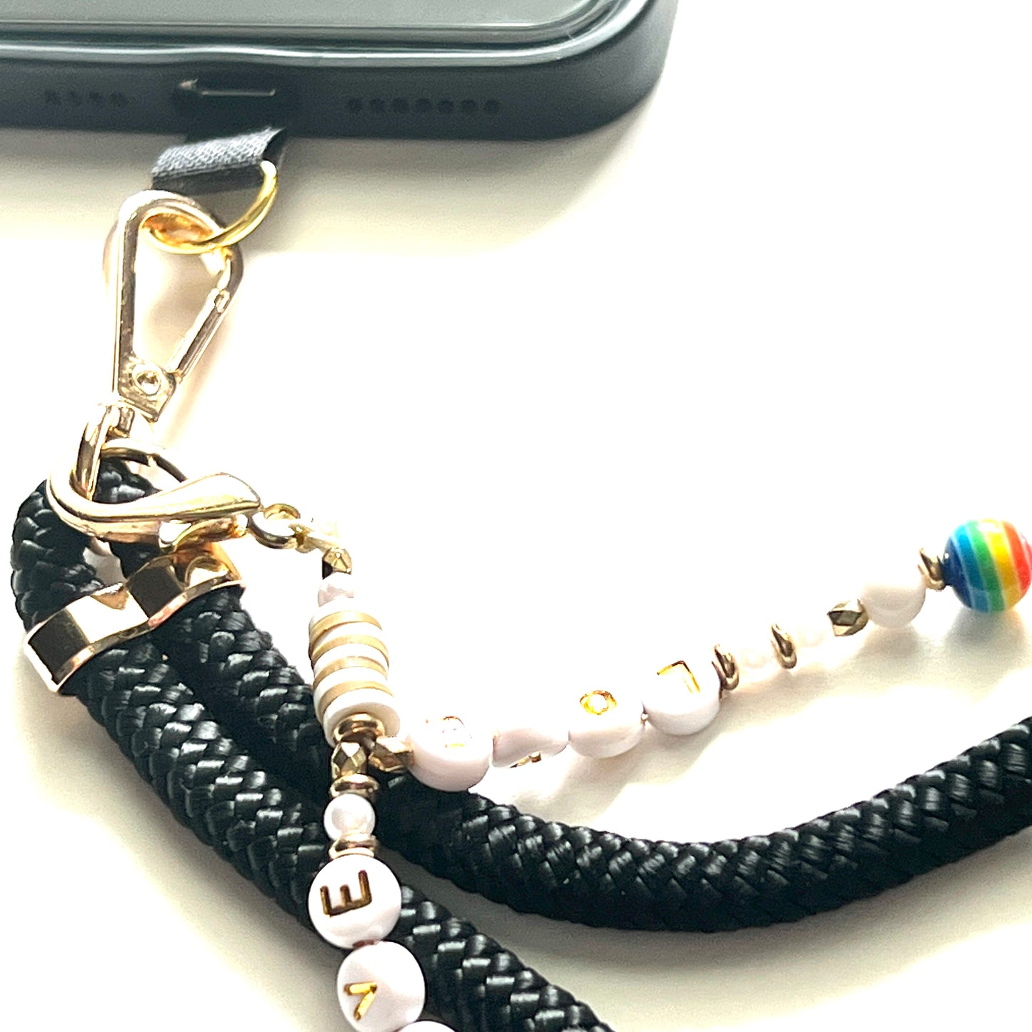 Double Phone Strap I Black