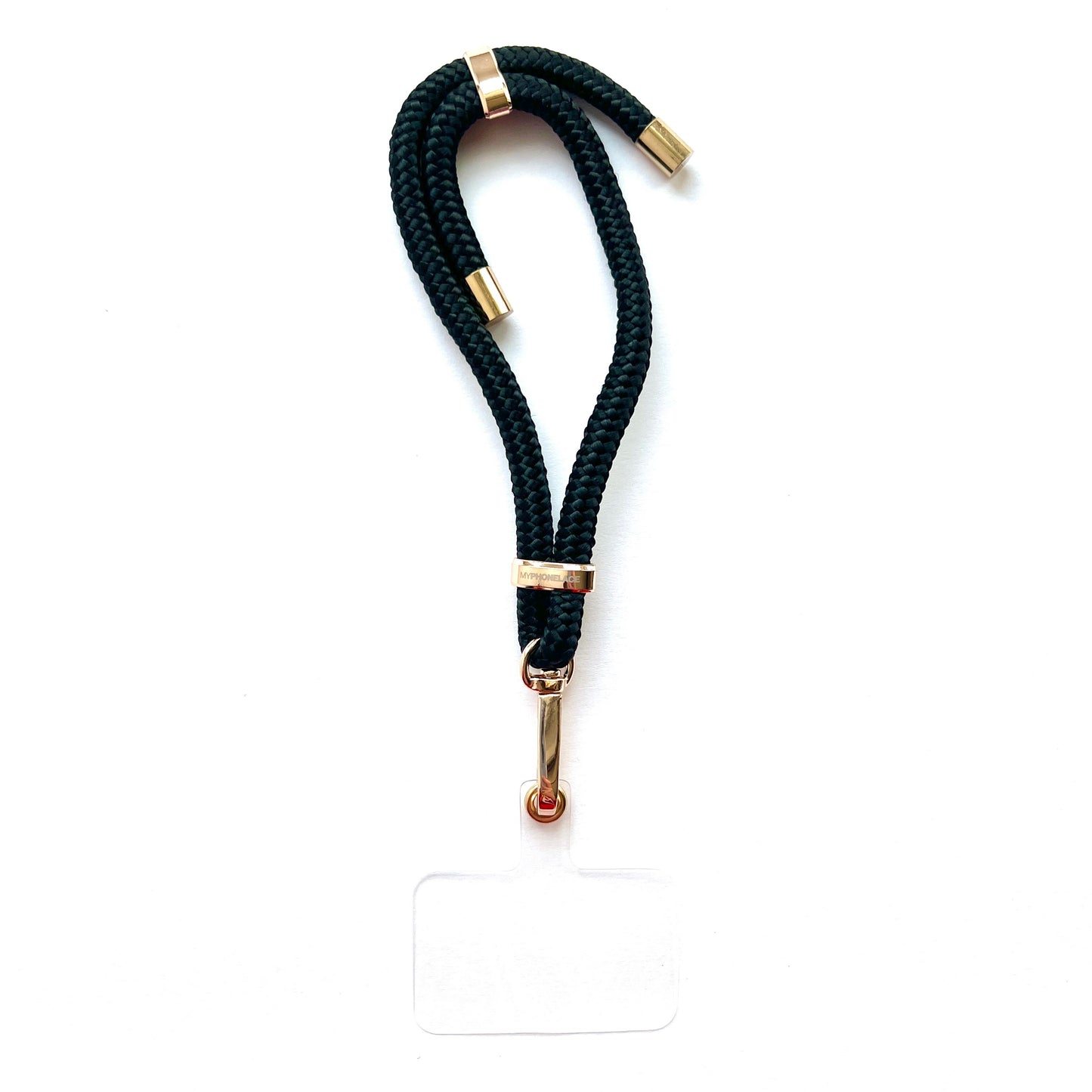 Wristlet Phone Strap I Black - Golden Adjuster