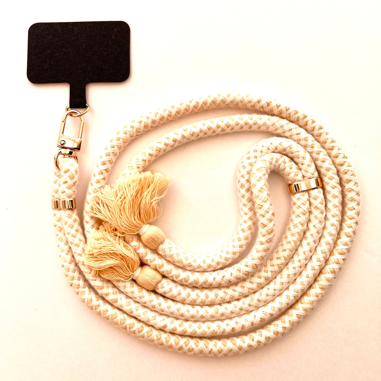 Boho Beige Phone Lanyard