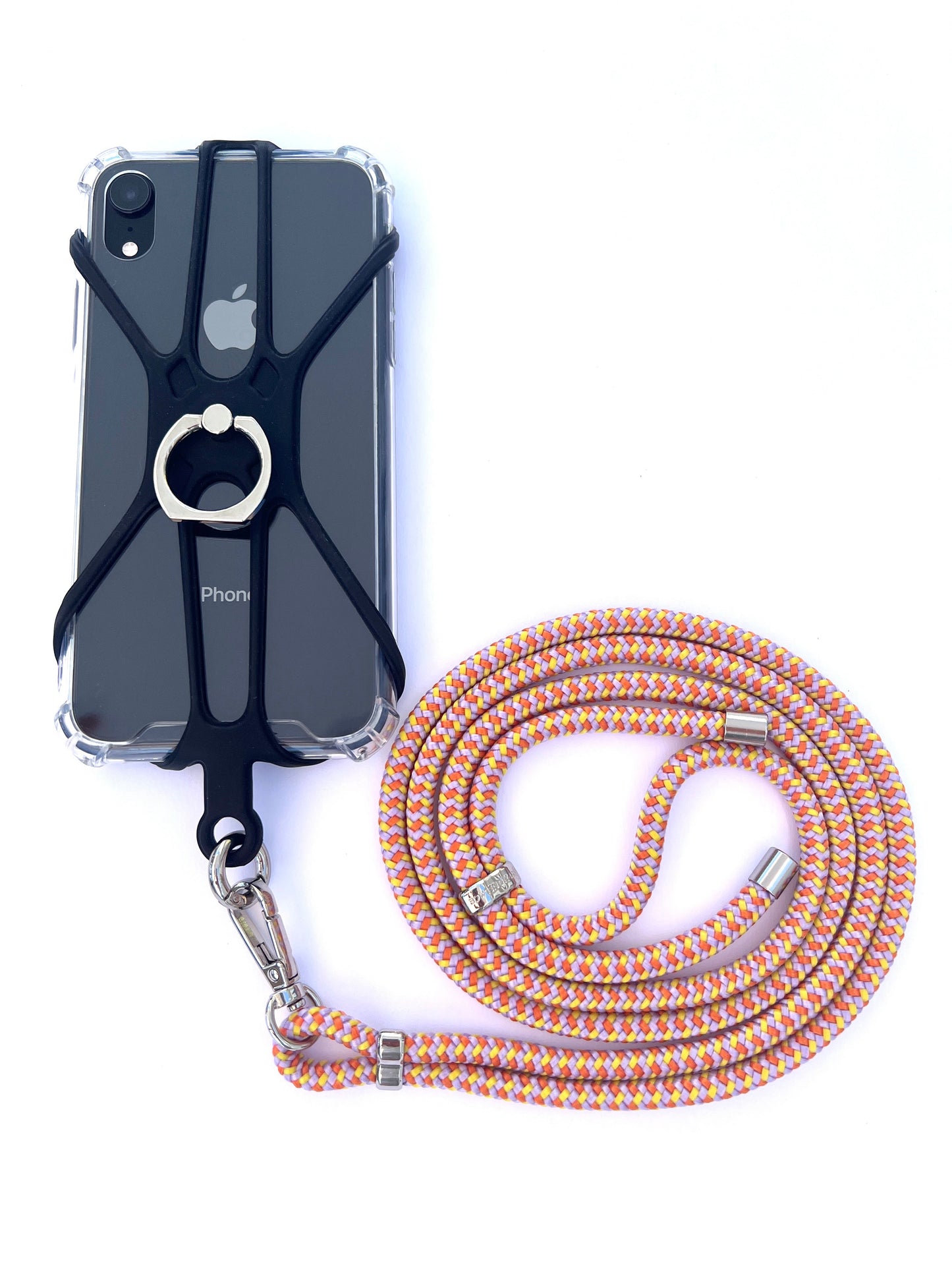 Silicon Holder Phone Strap - Orange, Yellow