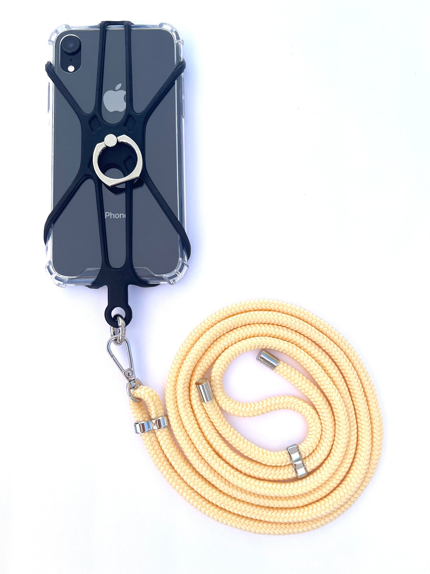 Silicon Holder Phone Strap - Pastel Yellow