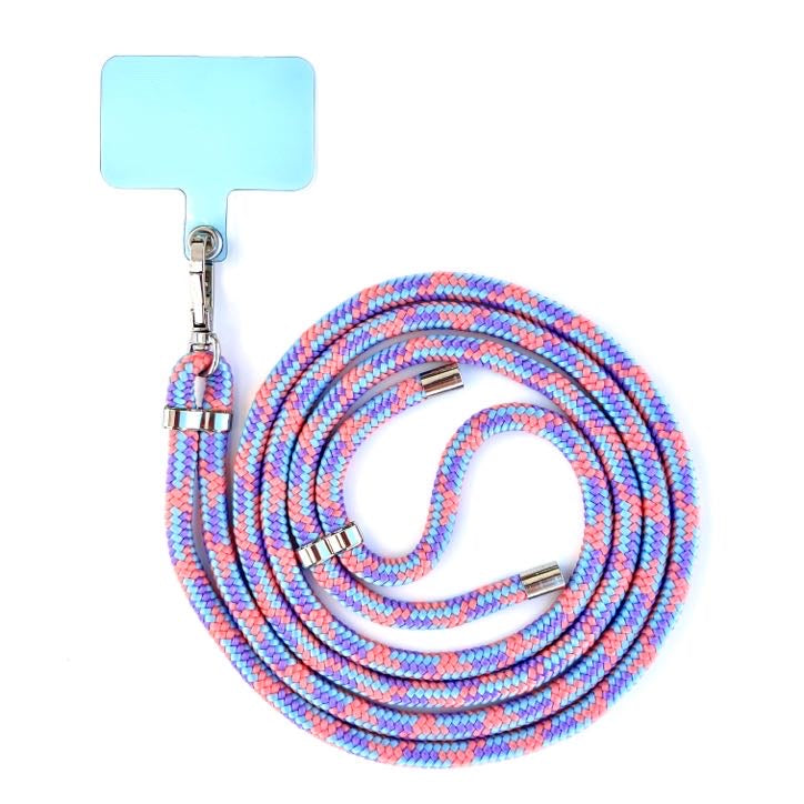 Apricot/Purple/Blue Phone Lanyard