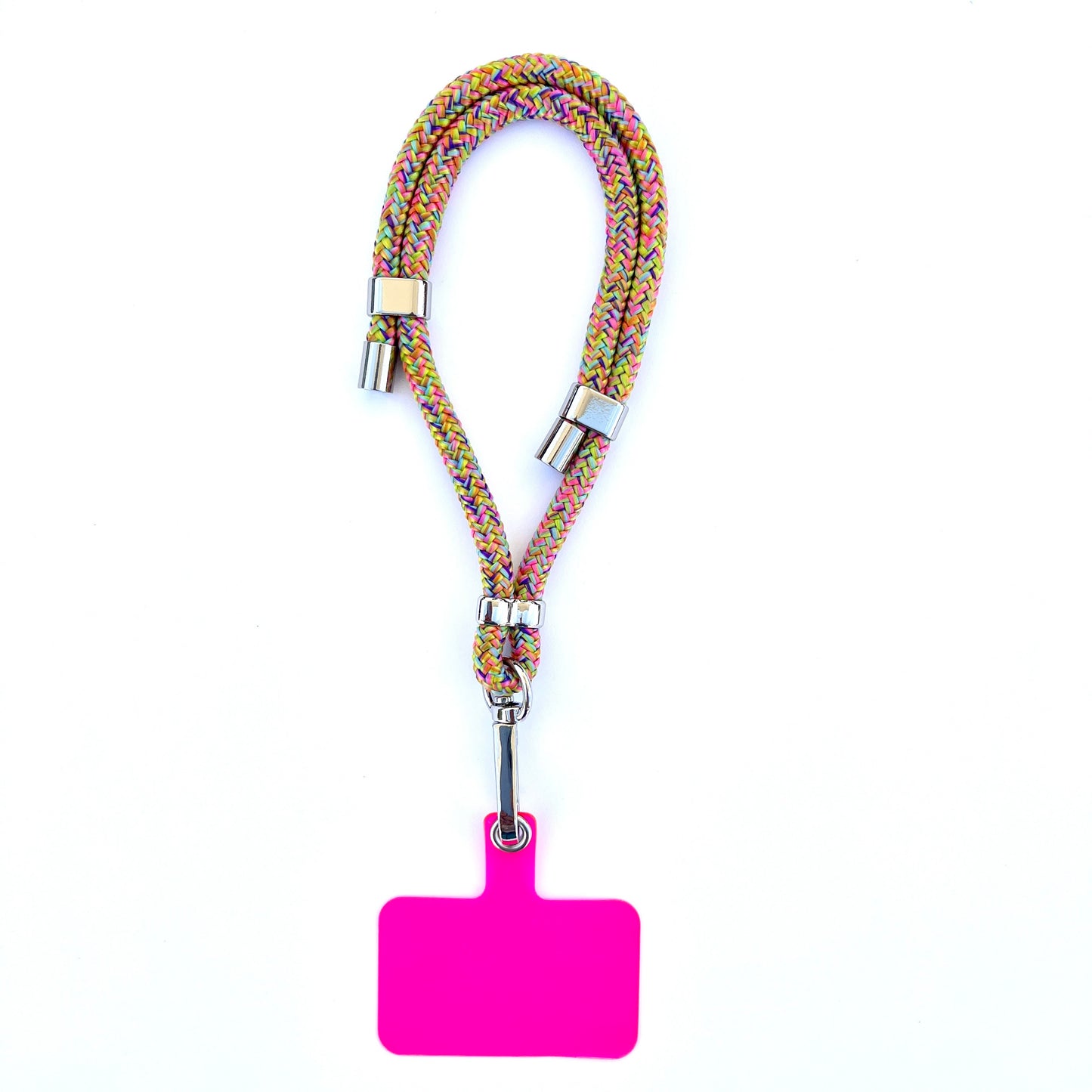 Wristlet Phone Strap I Confetti - Silver Adjusters