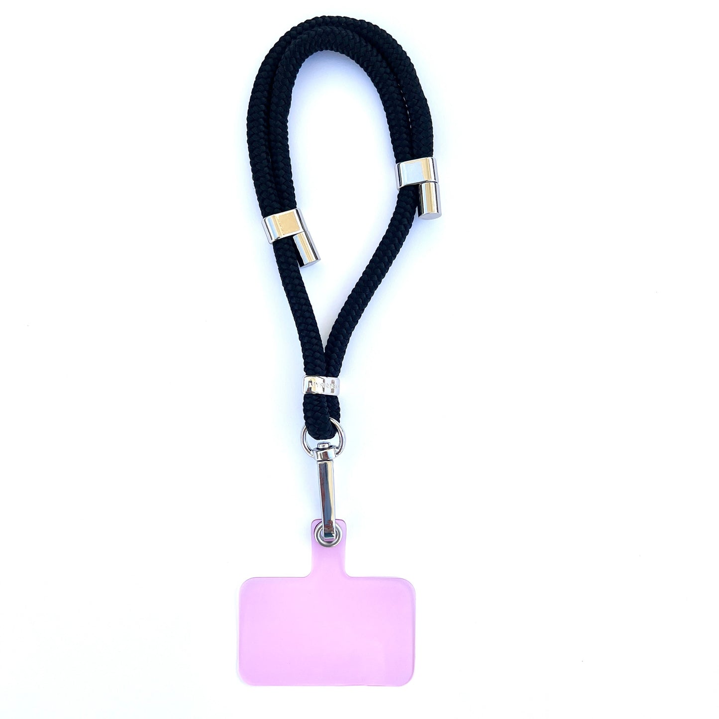 Wristlet Phone Strap I Black - Silver Adjuster