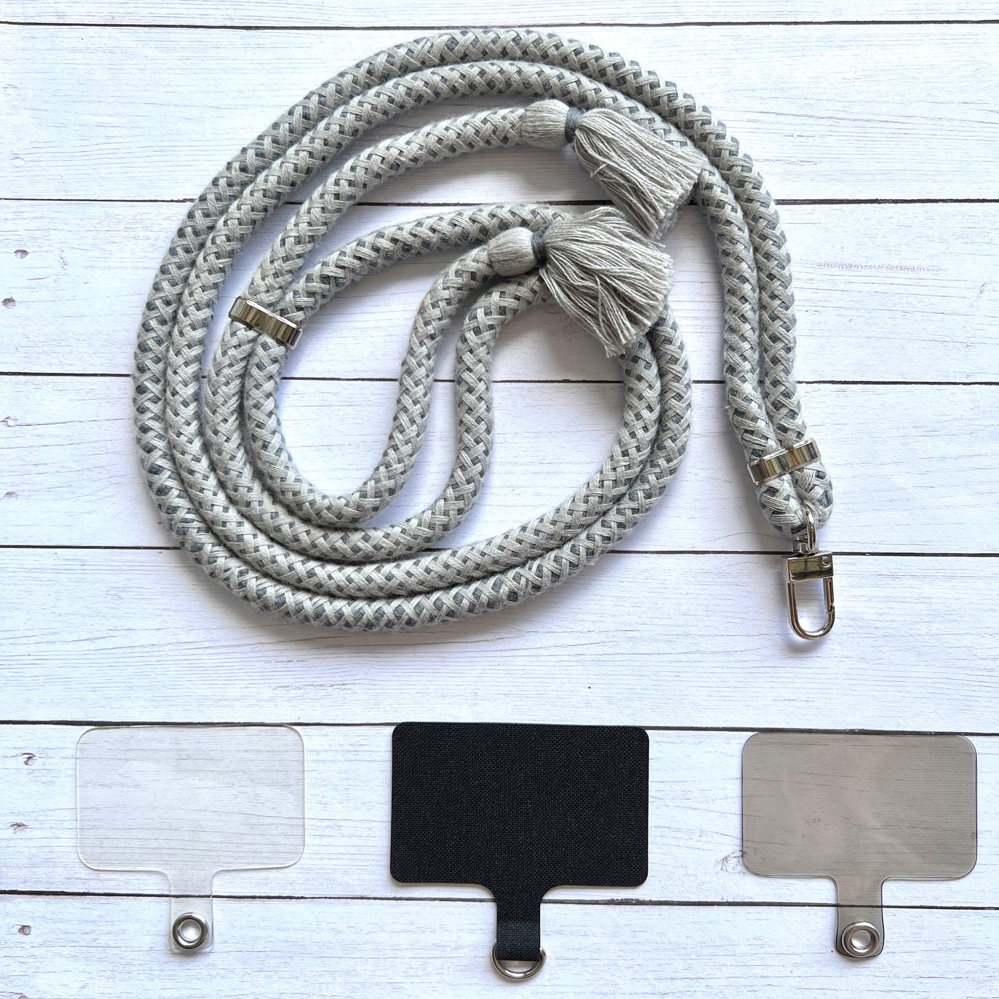 Boho Gray Phone Lanyard