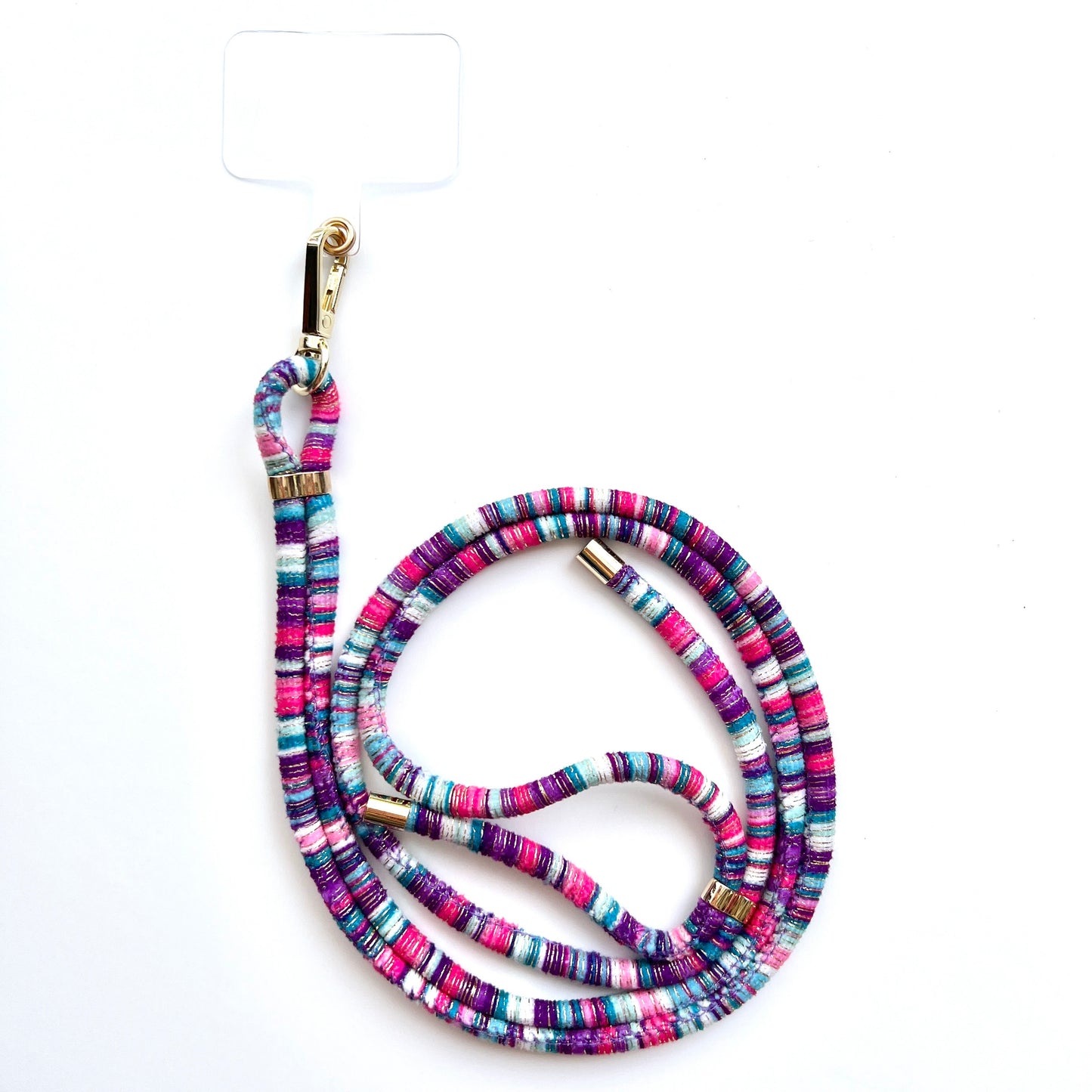 Cotton Phone Lanyard - Purple