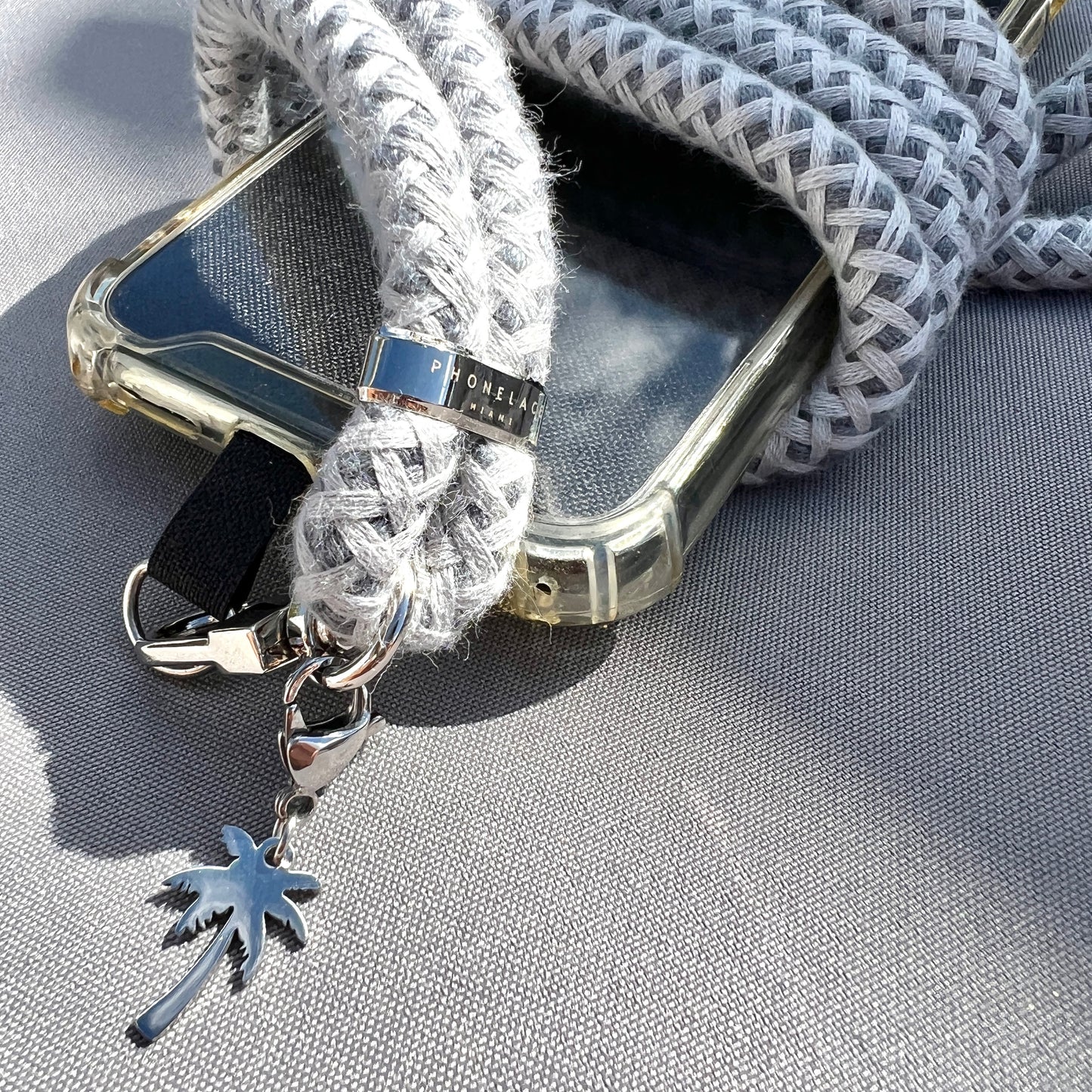 Boho Gray Phone Lanyard