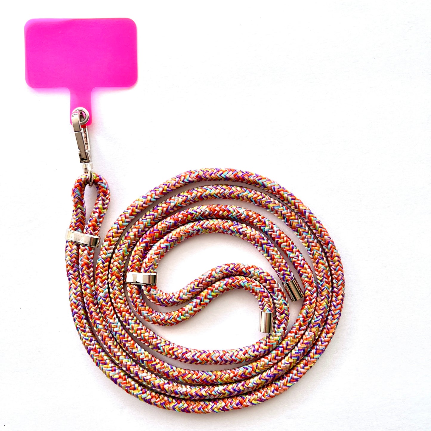 Sunset Phone Lanyard - Silver Adjuster