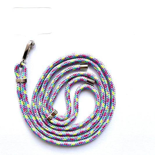 Caribbean Dream Phone Lanyard - Silver Adjuster