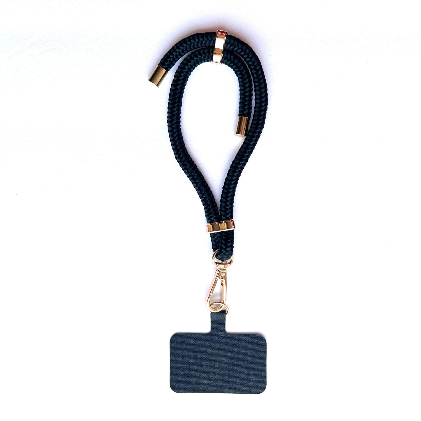 Wristlet Phone Strap I Black - Golden Adjuster