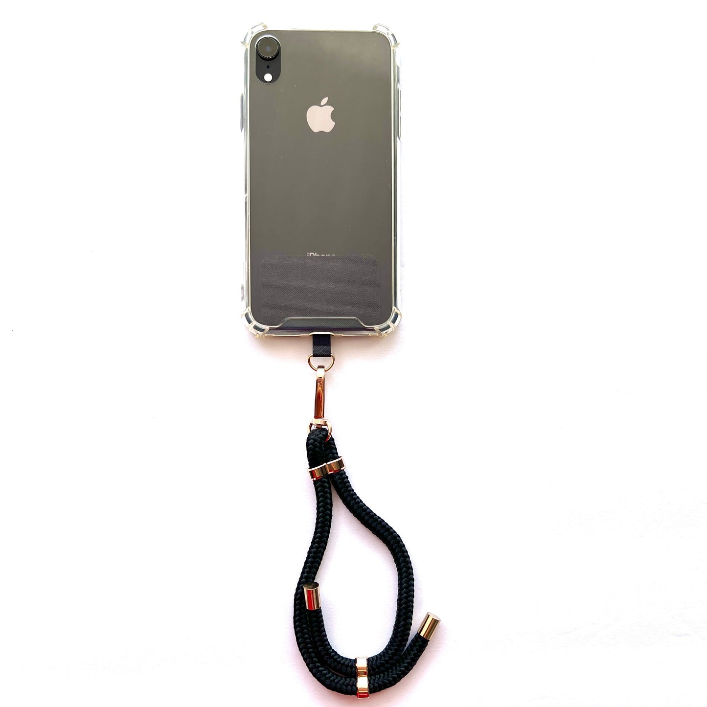 Wristlet Phone Strap I Black - Golden Adjuster