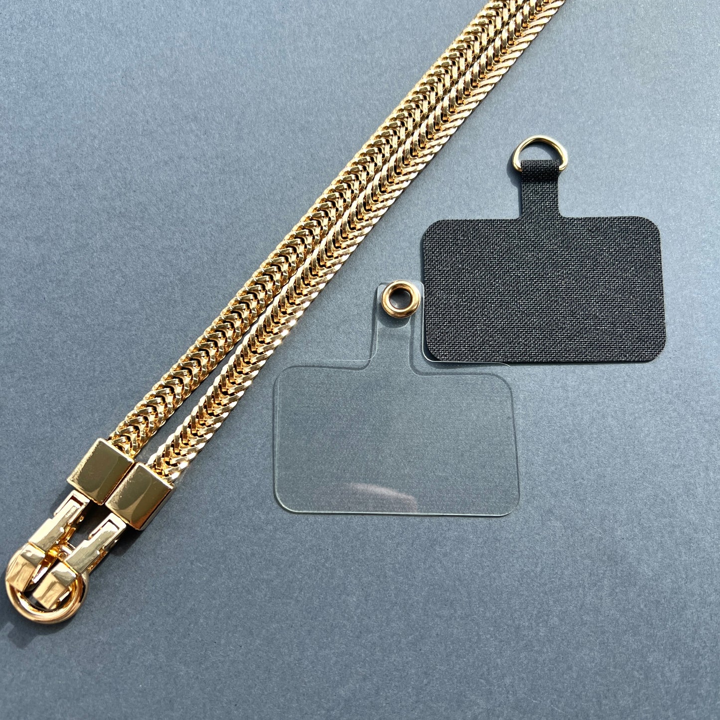 Metal Phone Lanyard - Gold