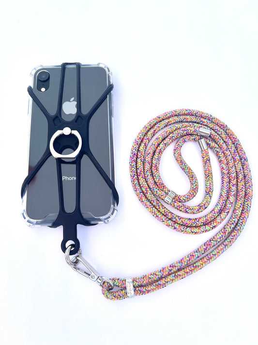 Silicon Holder Phone Strap - Confetti