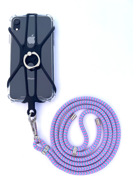 Silicon Holder Phone Strap - Bubblegum