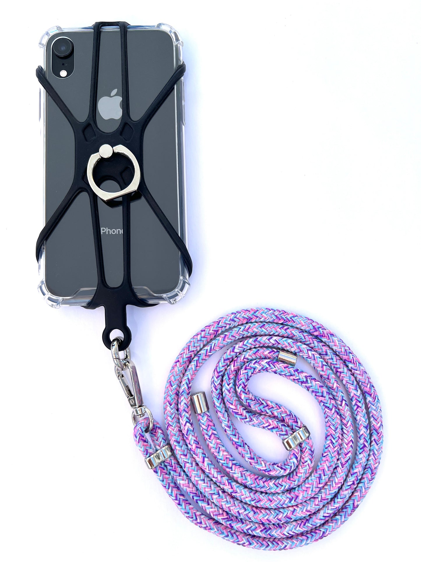 Silicon Holder Phone Strap - Unicorn Purple/Rose