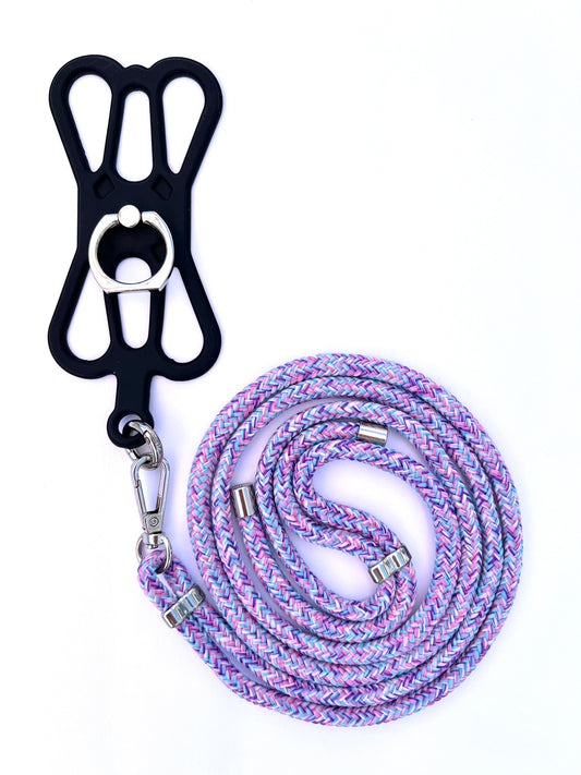 Silicon Holder Phone Strap - Unicorn Purple/Rose