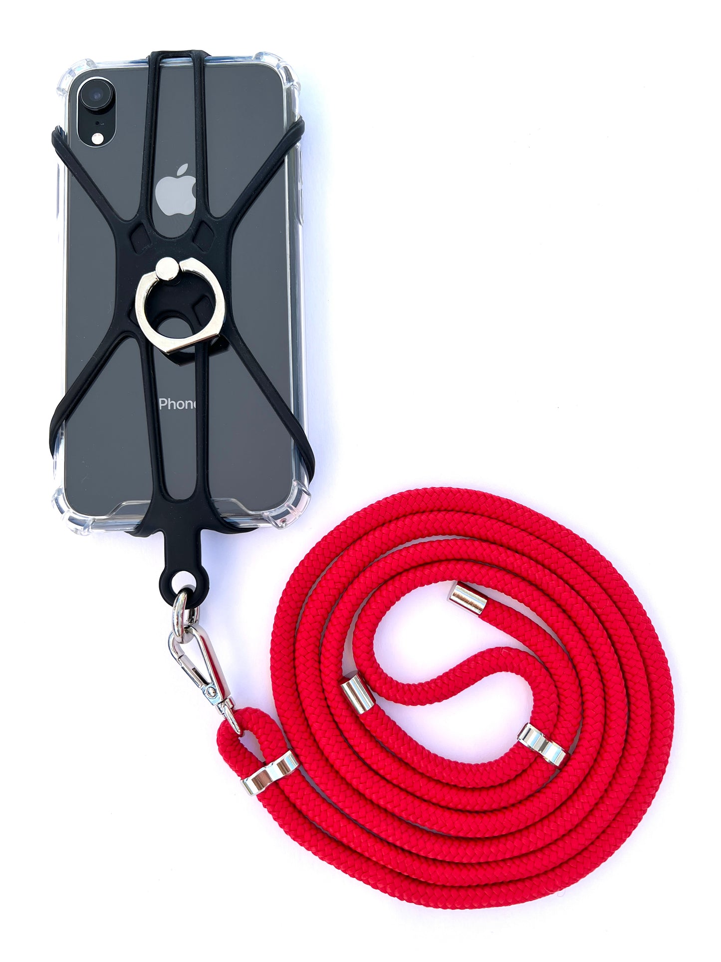 Silicon Holder Phone Strap - Red