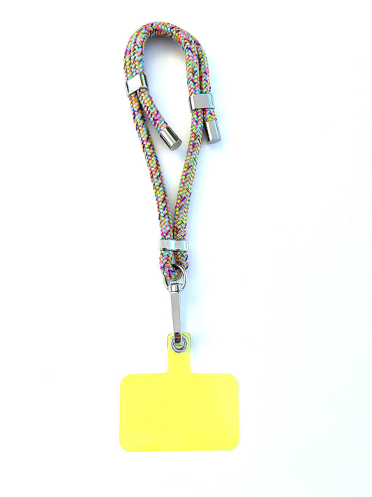 Wristlet Phone Strap I Confetti - Silver Adjusters