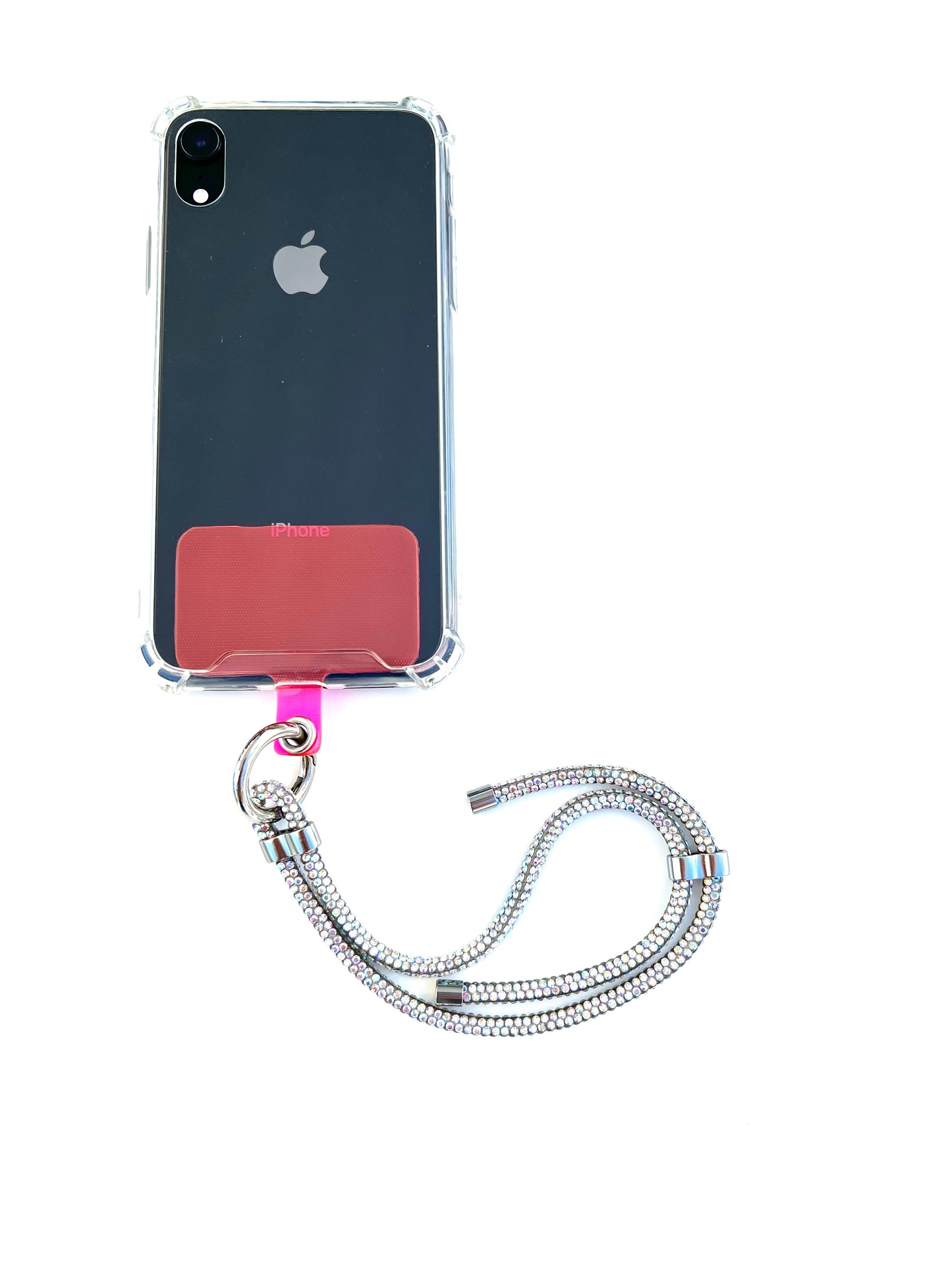 Wristlet Phone Strap I White Sparkle