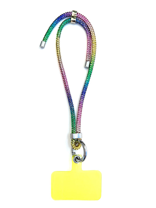 Wristlet Phone Strap I Rainbow Sparkle