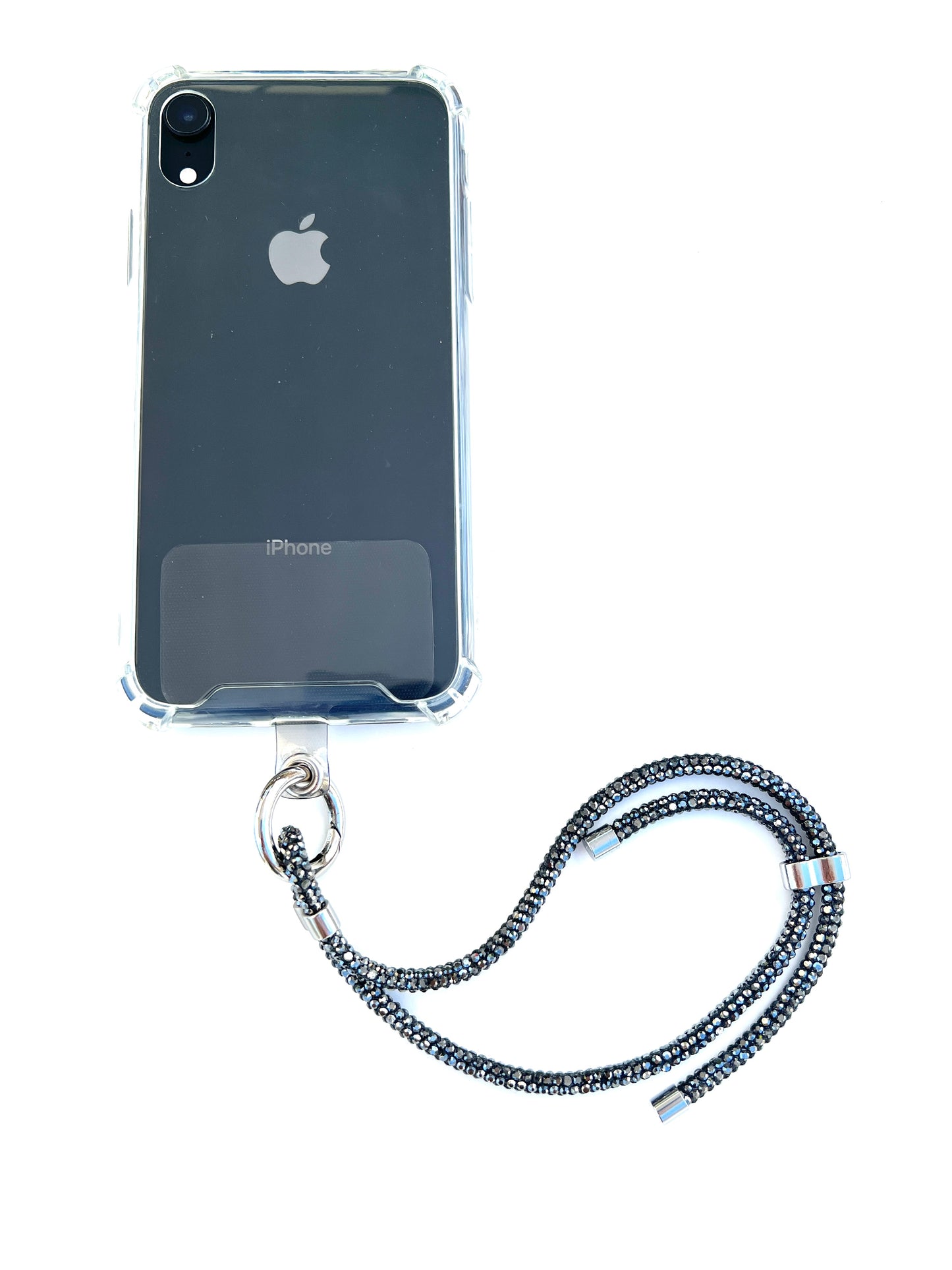 Wristlet Phone Strap I Gray Sparkle