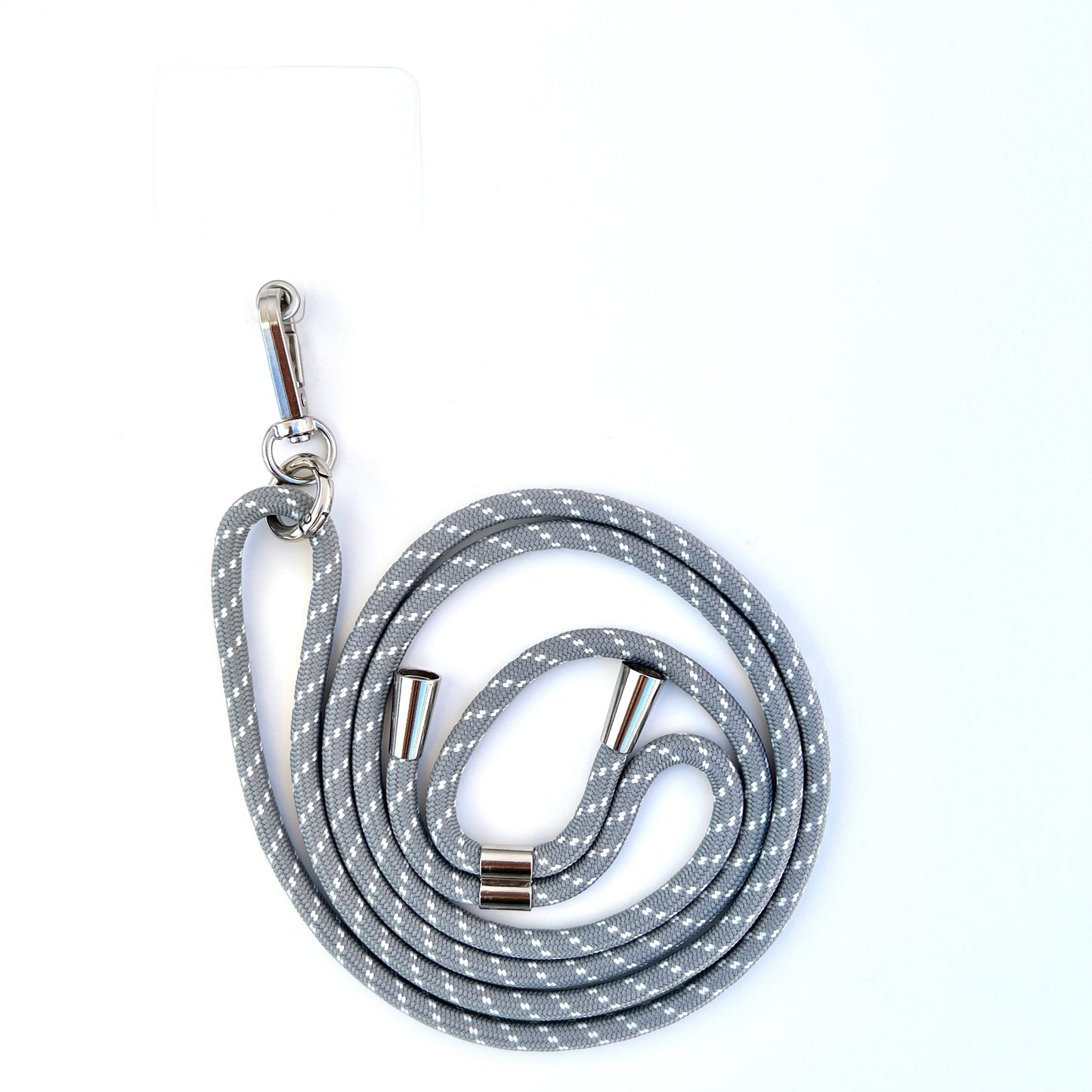 Gray/White Phone Lanyard