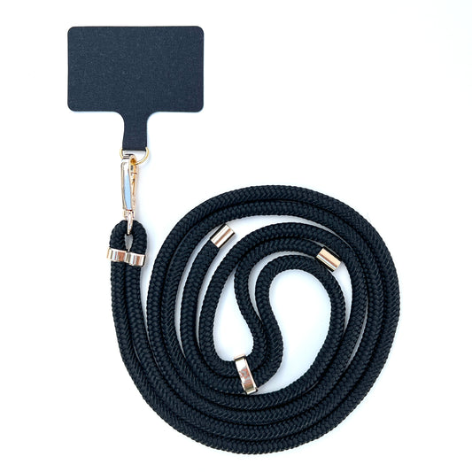 Black Phone Lanyard - Golden Adjuster