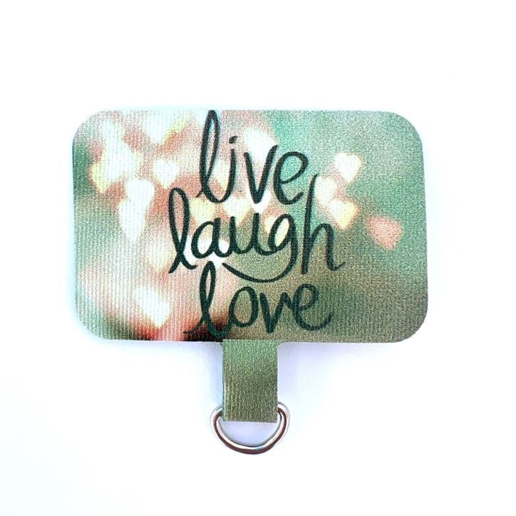 live laugh love Phone Connector Patch