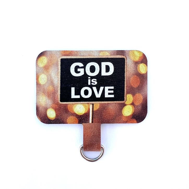 GOD is LOVE Coffee Phone Connector Patch