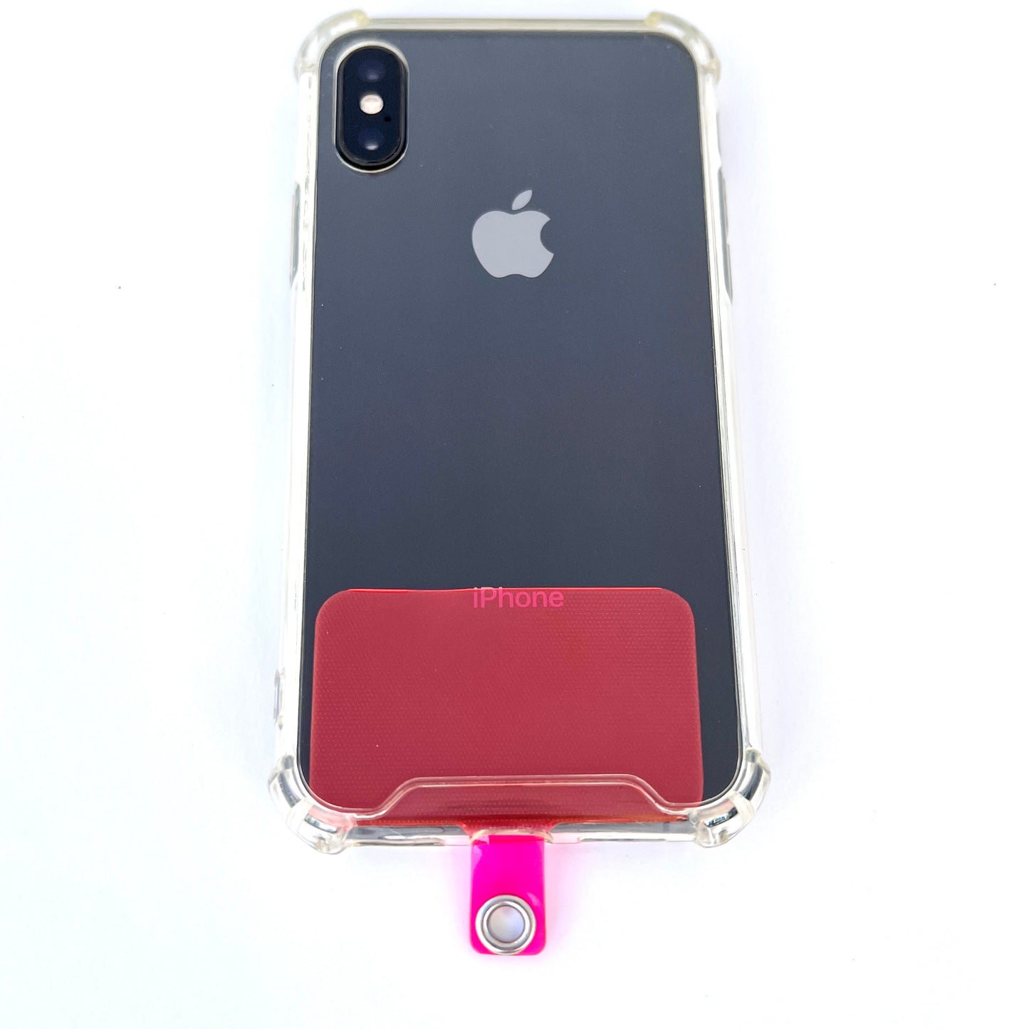 Pink Transparent Phone Connector Patch