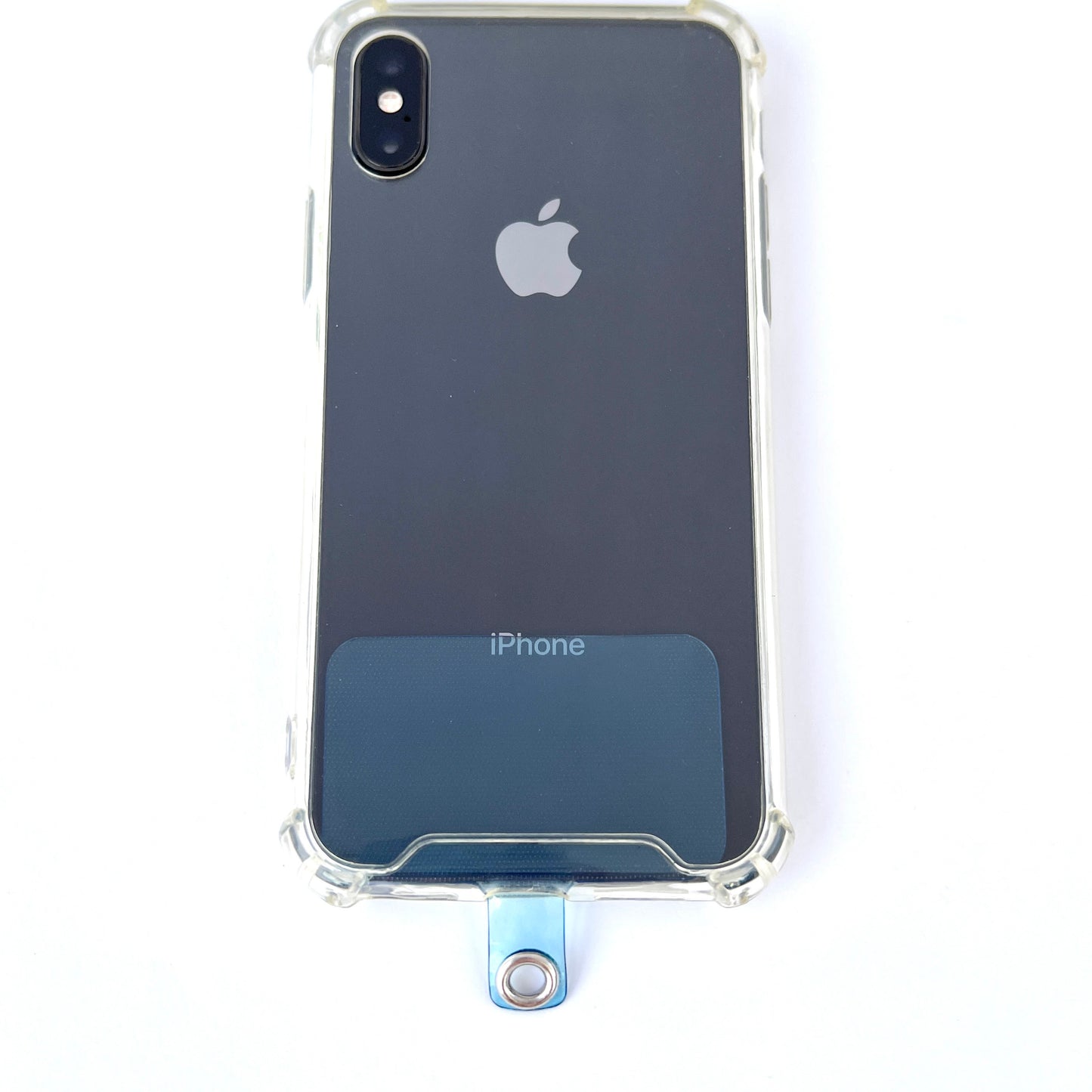 Blue Transparent Phone Connector Patch