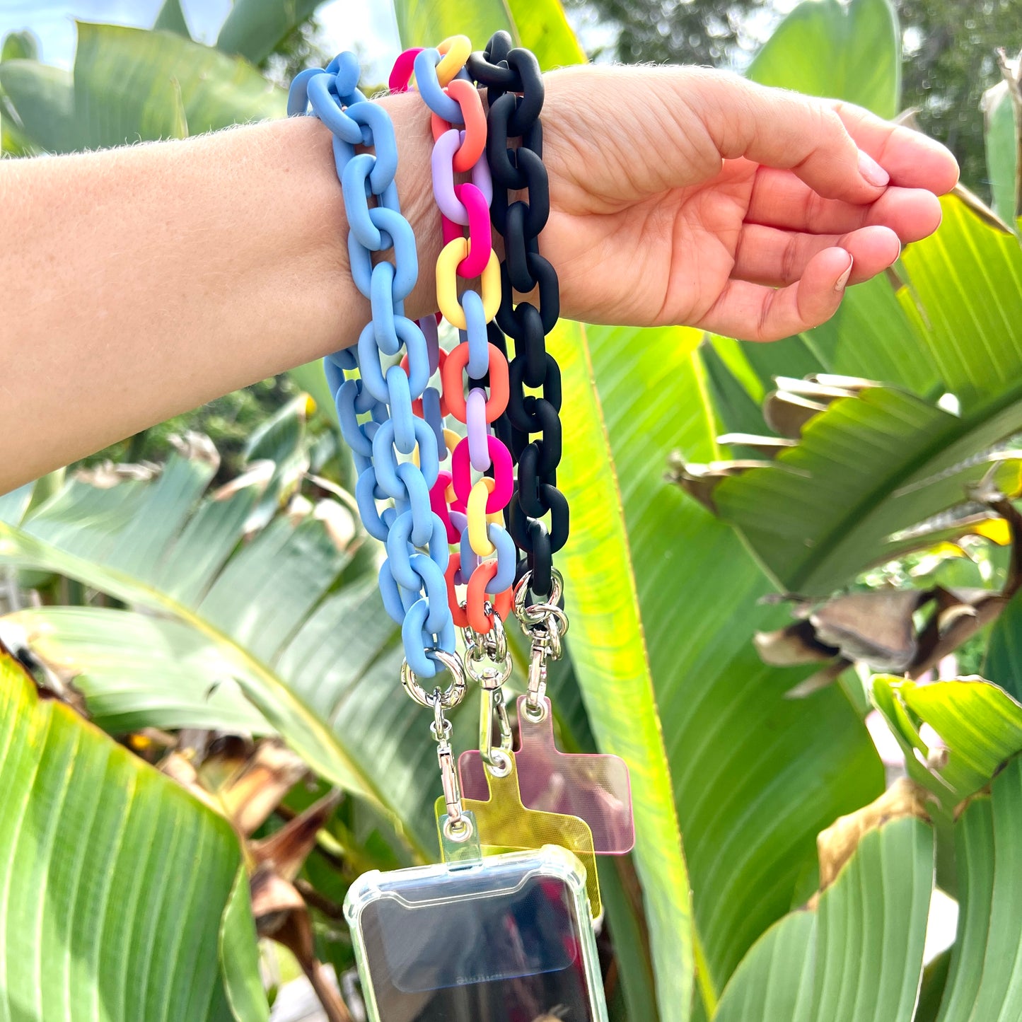 Wristlet Phone Strap I Colorful Link Chain