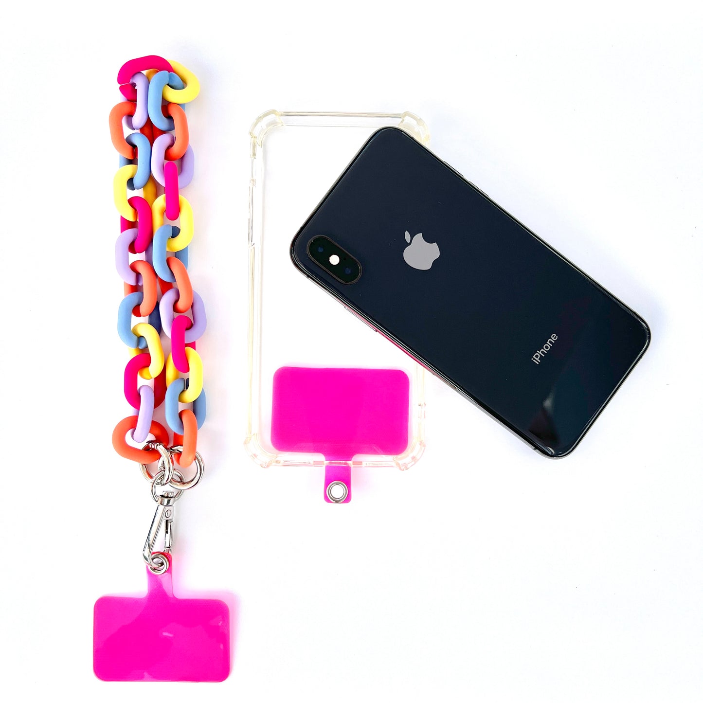 Wristlet Phone Strap I Colorful Link Chain