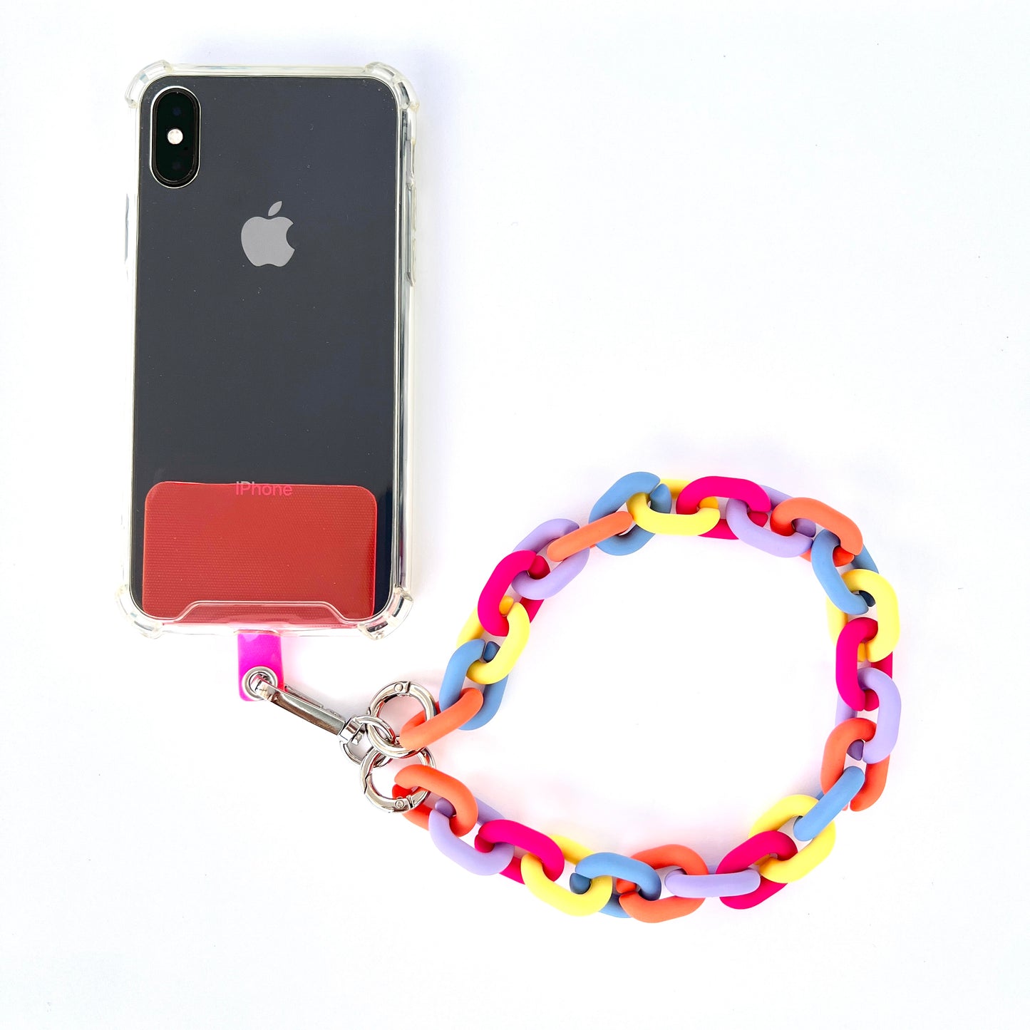 Wristlet Phone Strap I Colorful Link Chain