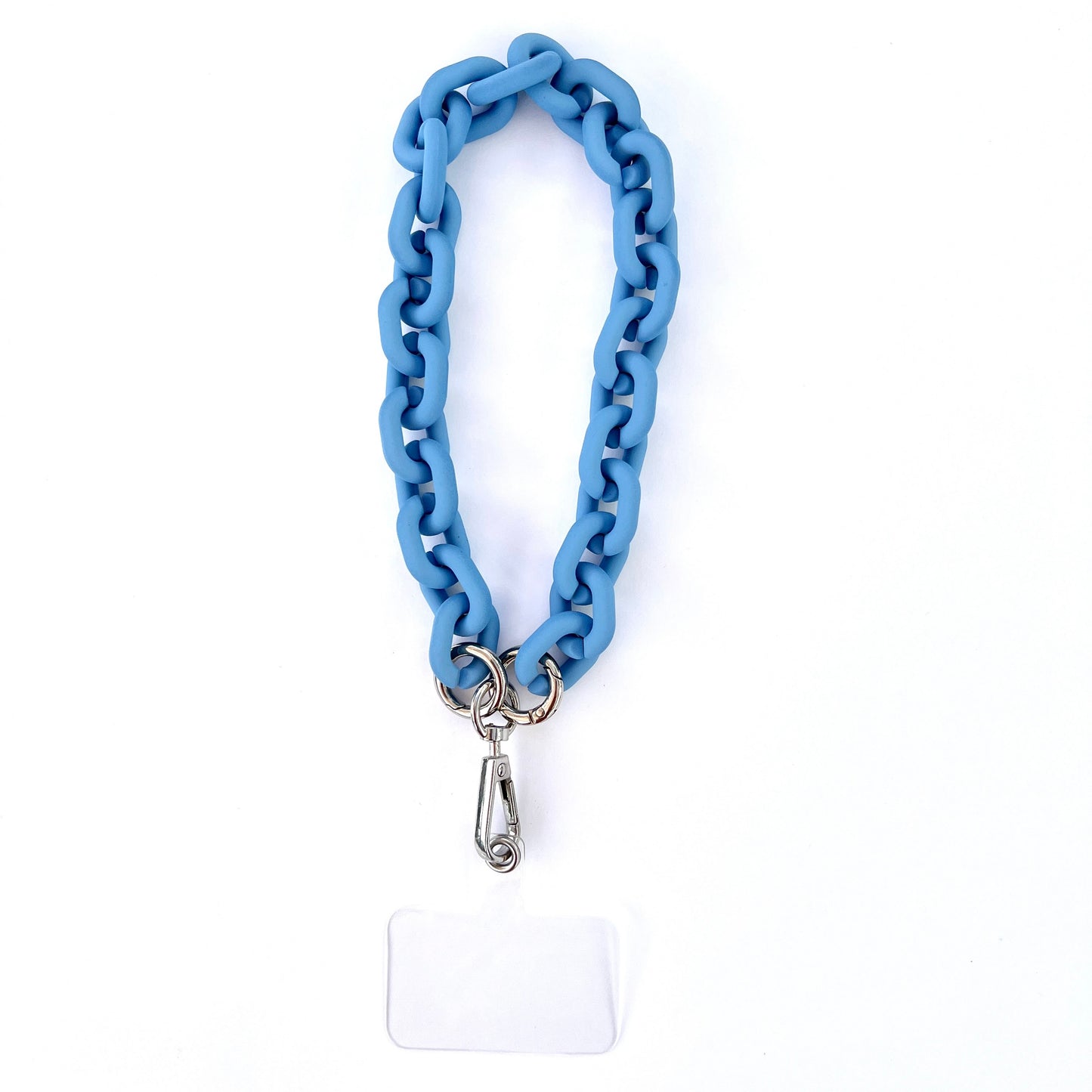 Wristlet Phone Strap I Blue Link Chain
