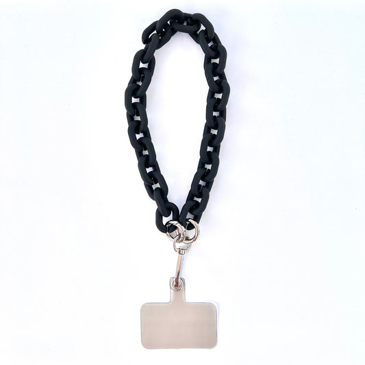 Wristlet Phone Strap I Black Link Chain