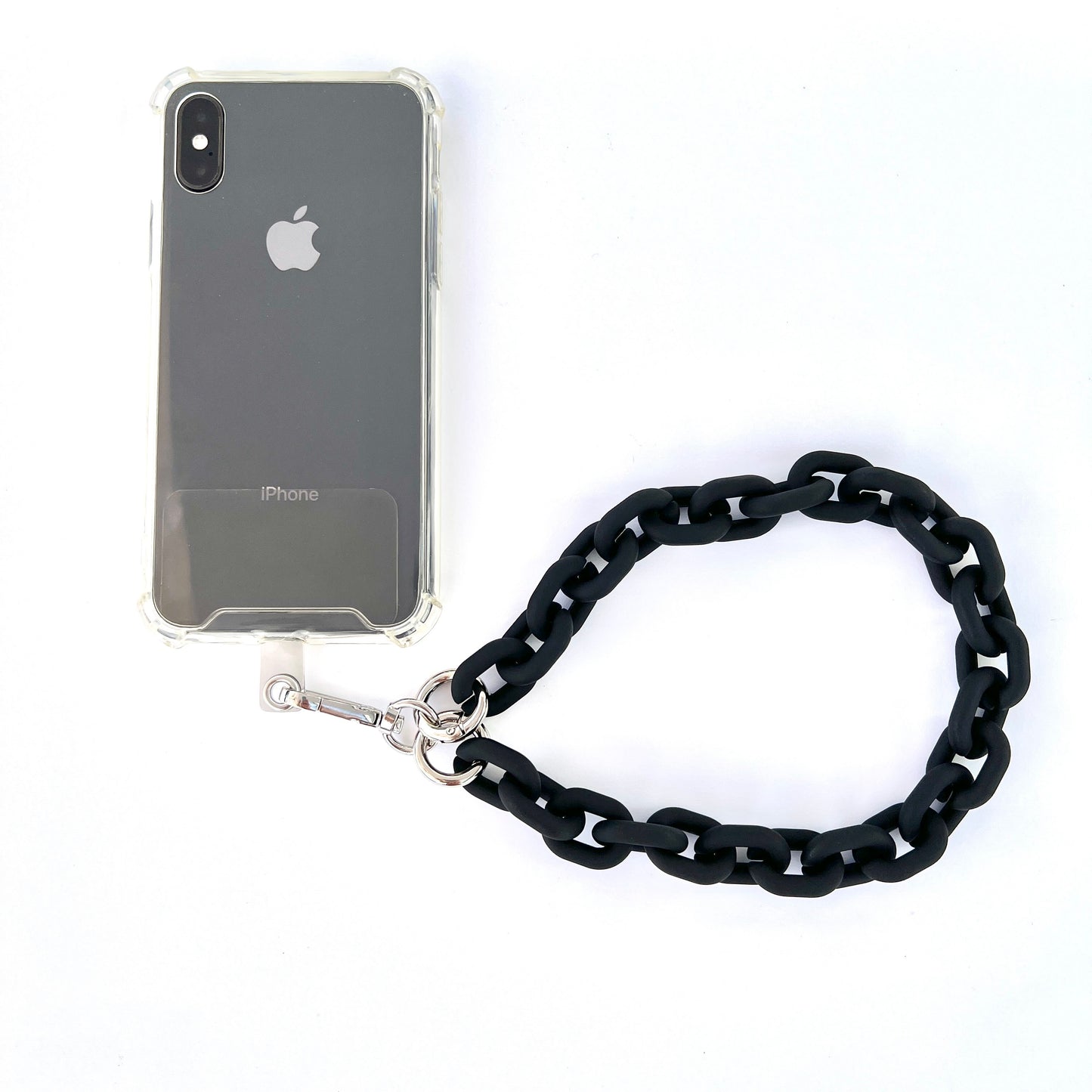 Wristlet Phone Strap I Black Link Chain