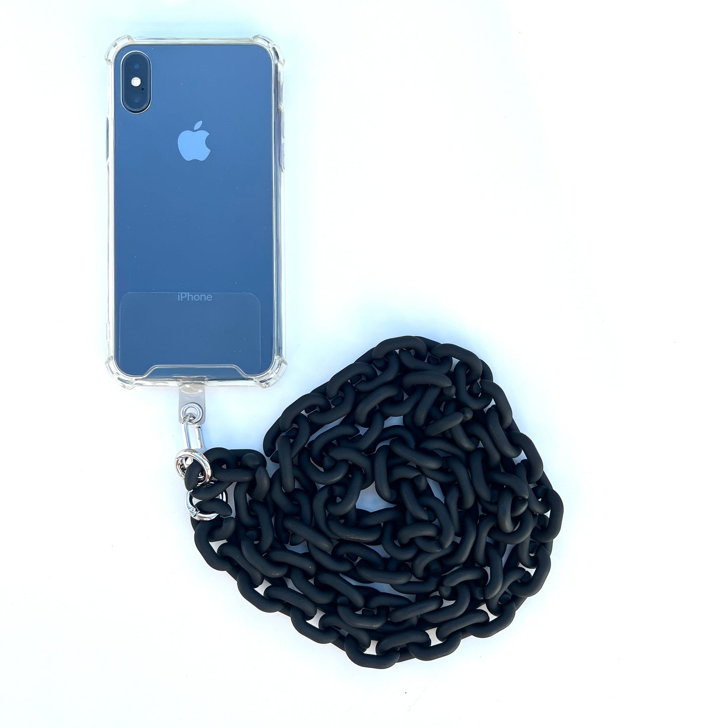 Black Link Chain Phone Necklace