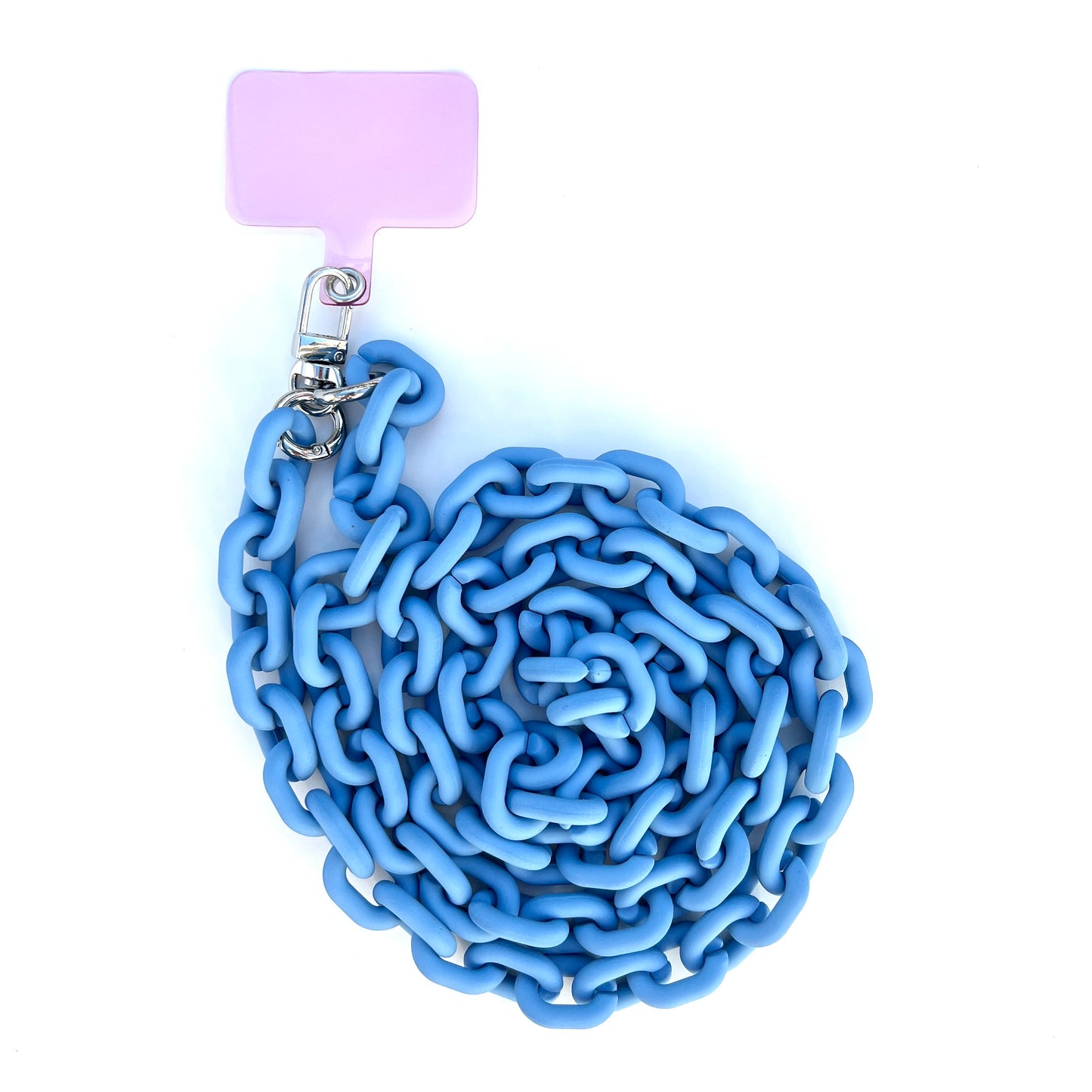 Blue Link Chain Phone Necklace