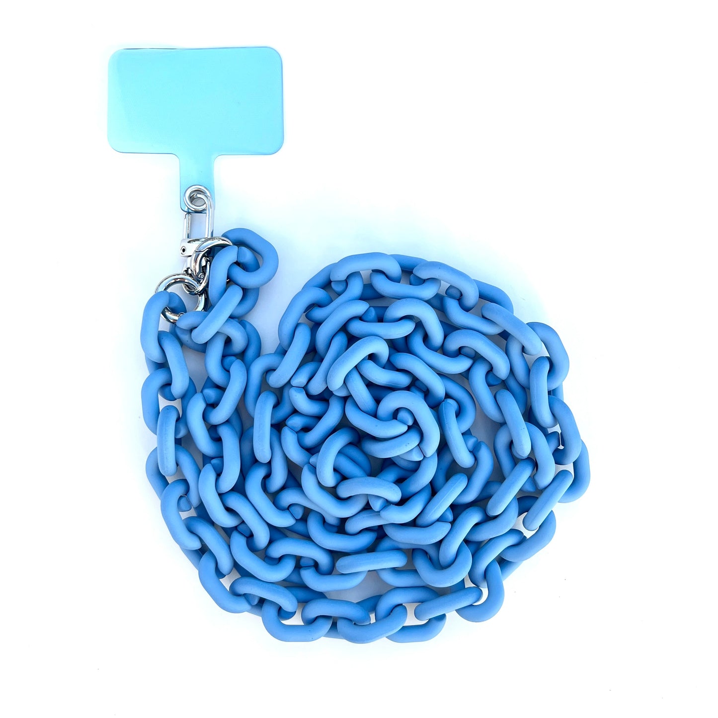 Blue Link Chain Phone Necklace