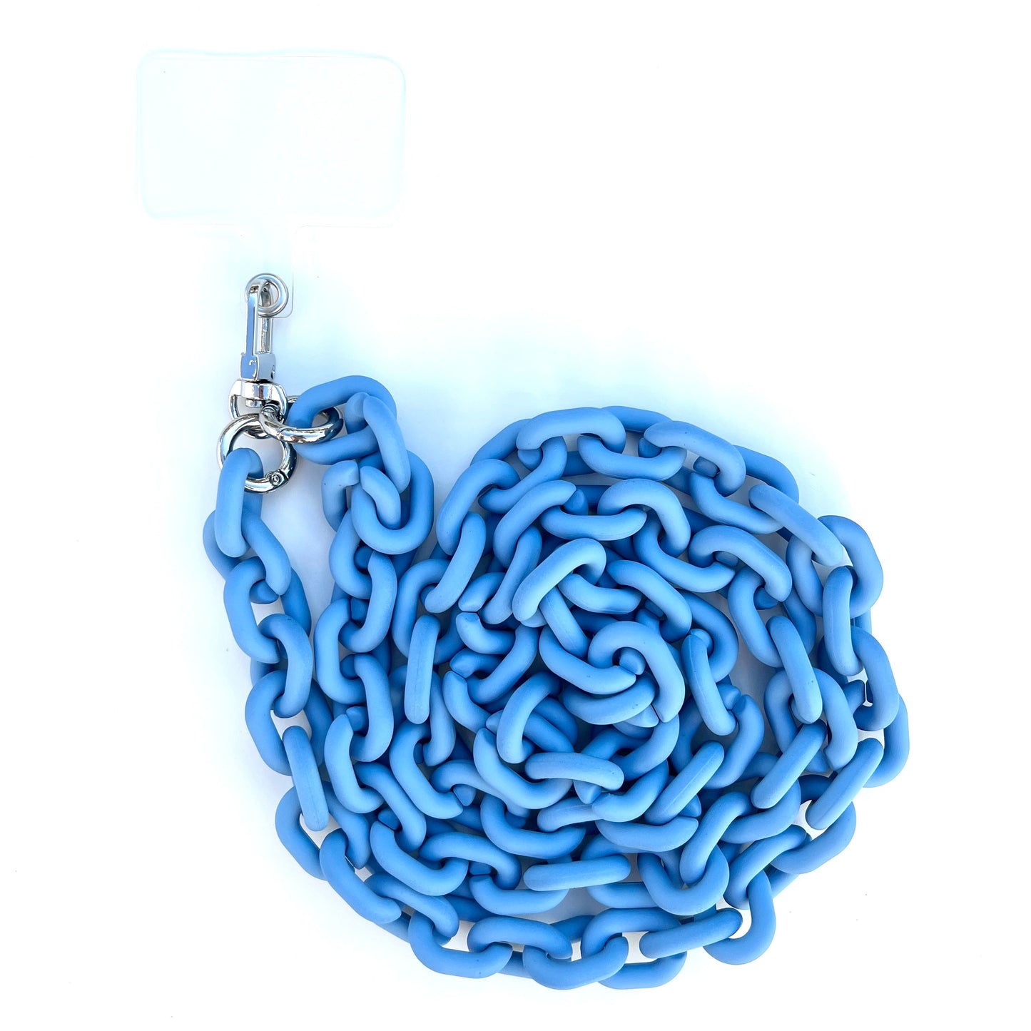 Blue Link Chain Phone Necklace